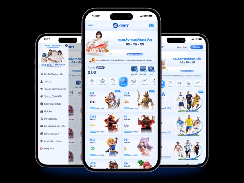 Giao diện ứng dụng VIVU88 trên điện thoại